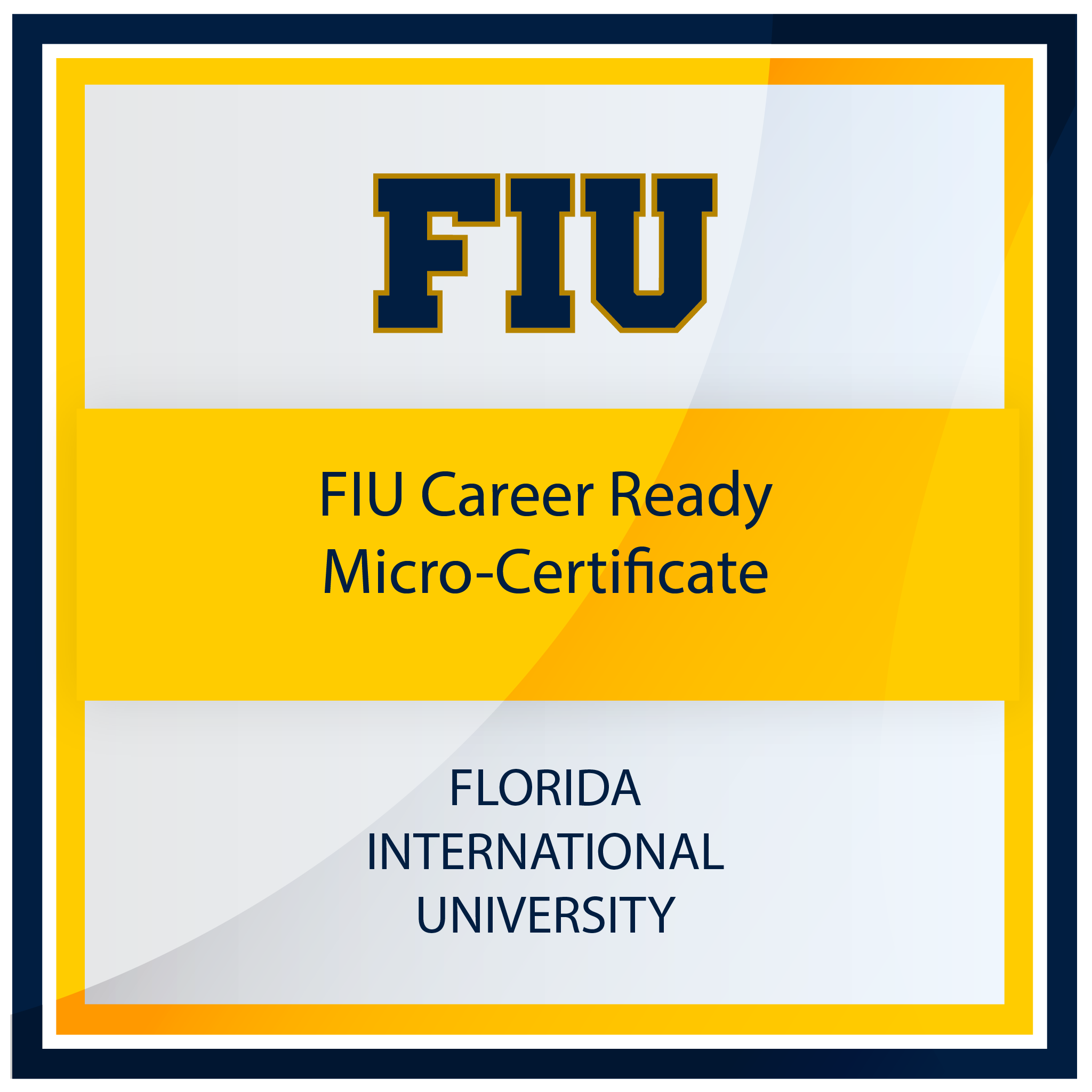 image of the fiu career ready micro certificate logo